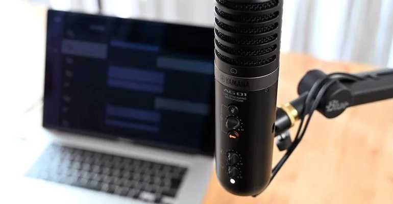 Mikrofon pojemnościowy Yamaha AG01 USB do Live Streamingu
