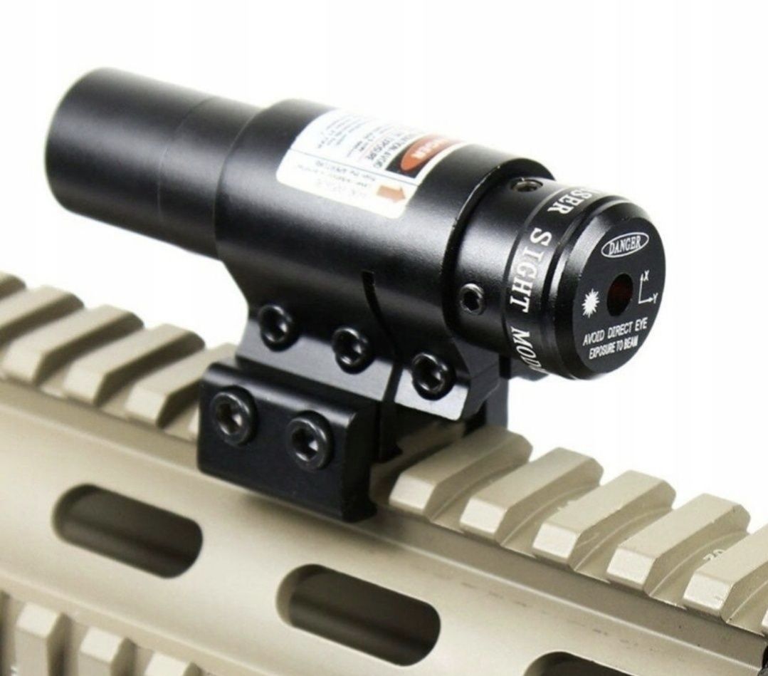 Wskaźnik czerwony celownik laserowy do wiatrówki szyna 11mm 22mm