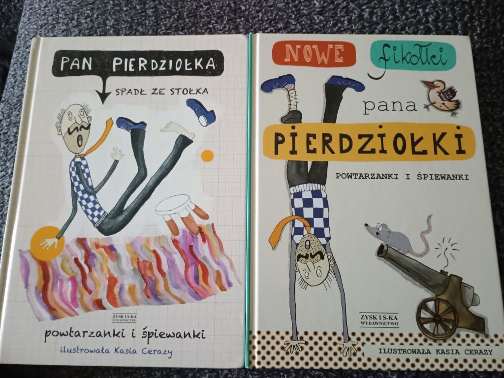 Pan pierdziołka spadł ze stołka,  Nowe fikołki pana Pierdziołki