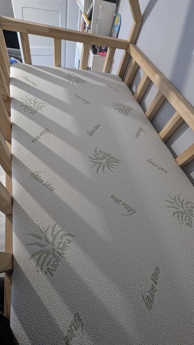 Łóżko domek na antresoli 160x80 DREWNO 100% + Materac 80x160 dziecięcy