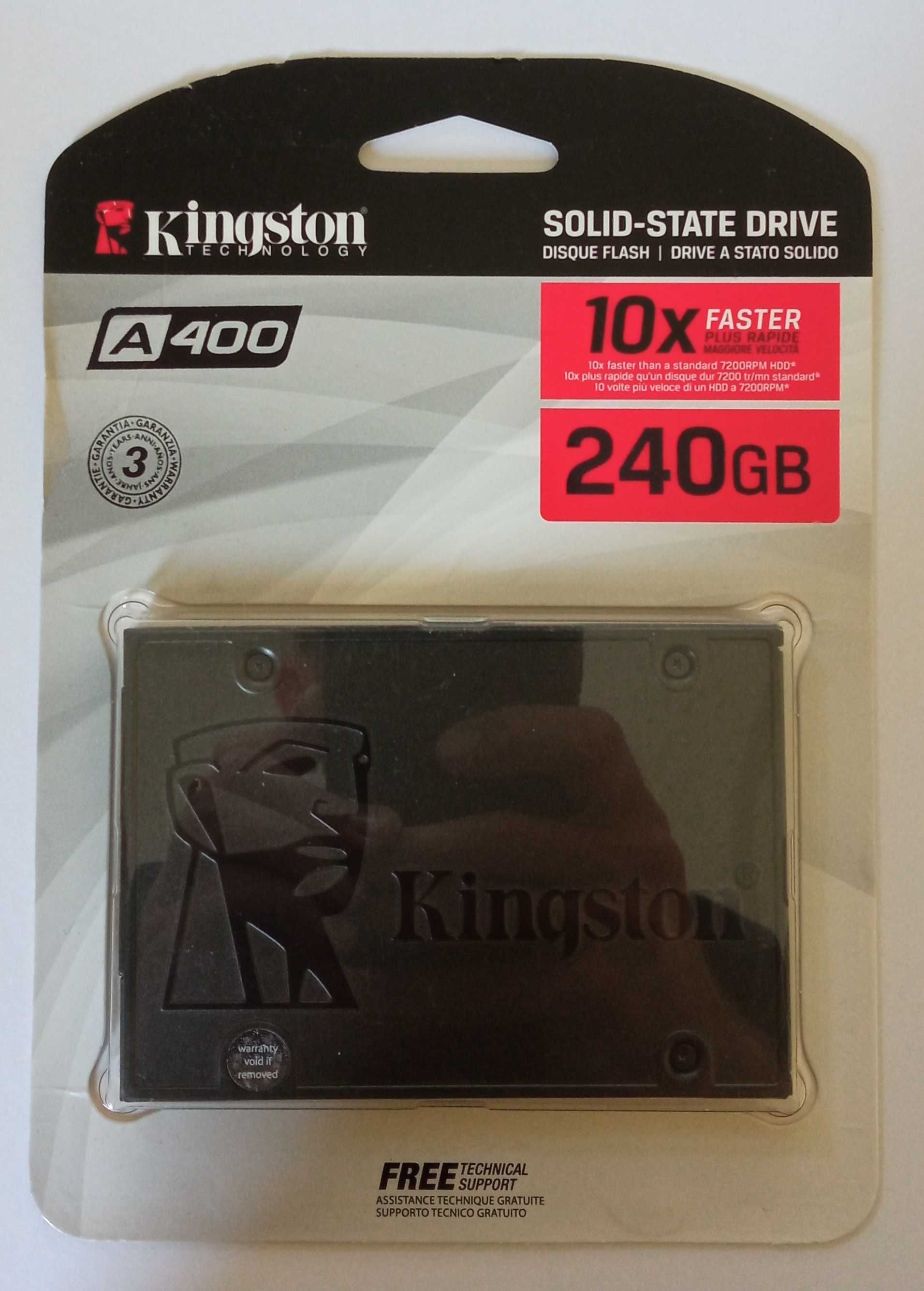SSD диск Kingston 240GB 2.5" SATAIII 3D TLC (SA400S37/240G)