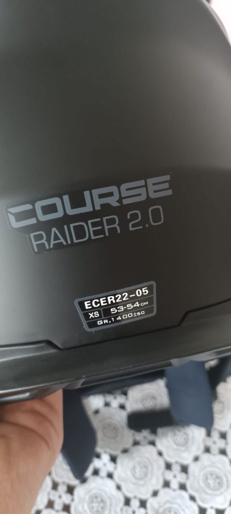 Kask motocyklowy Course Rider 2.0 czarny mat rozm. XS