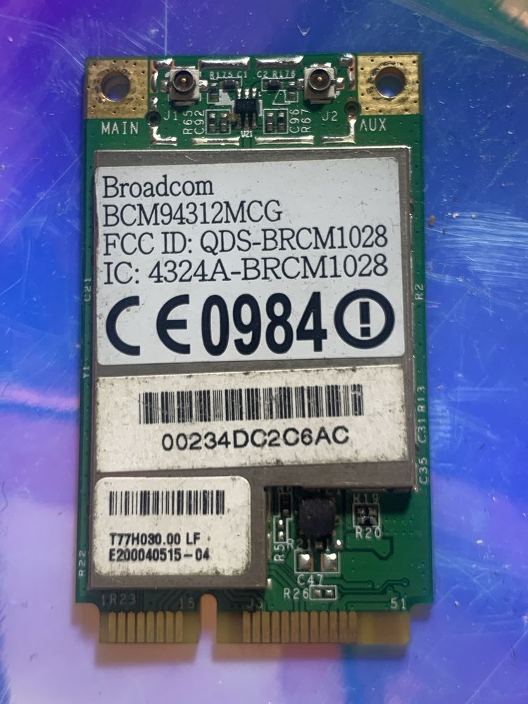 BCM94312MCG Karta Wi-fi miniPCle Broadcom