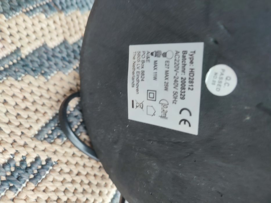 Metalowa,  lampa biurkowa