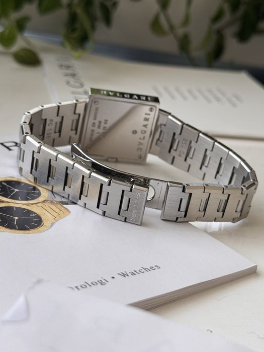Bvlgari “Quadrato” 22mm com Caixa e Certificado