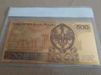 Banknot kolekcjonerski 500zł złoty