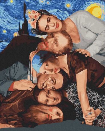 Картина по номерах "Ван Гог, Далі, Фріда Кало, Мона Ліза
