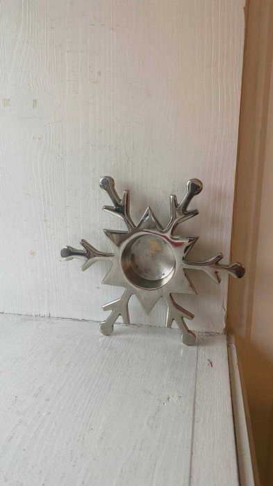 Подсвечник для чайной свечи Снежинка