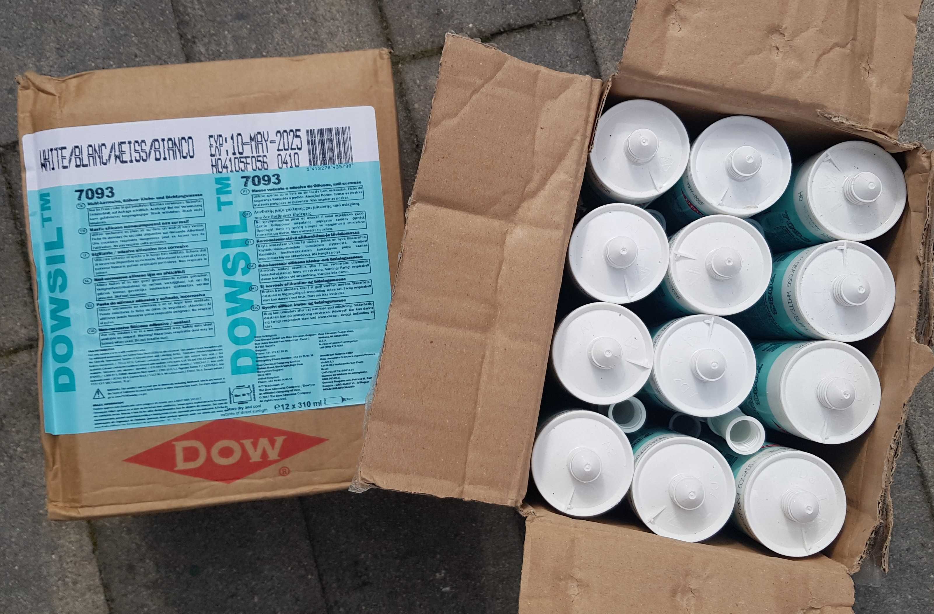 Dowsil 7093 - 310ml Biały klej silikonowy