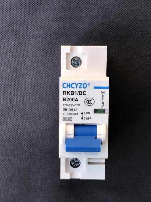 Вимикач Автомат постійного струму 200А 12-125V RKB1 DC
