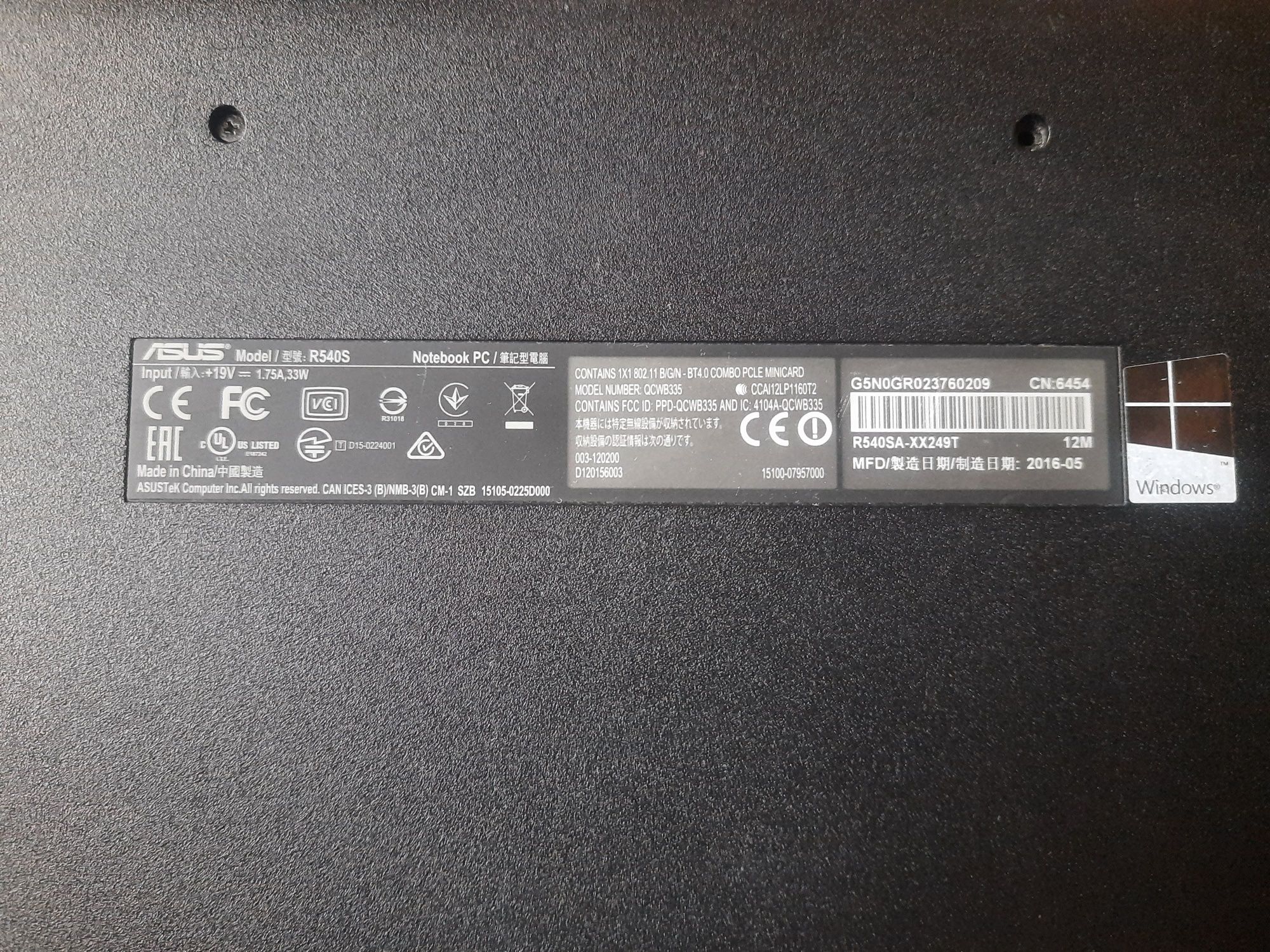 Na sprzedaż Laptop Asus  A540S 15,6