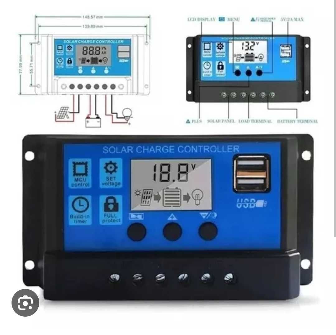 Kit solar, painel solar 160w+controladora 30amp