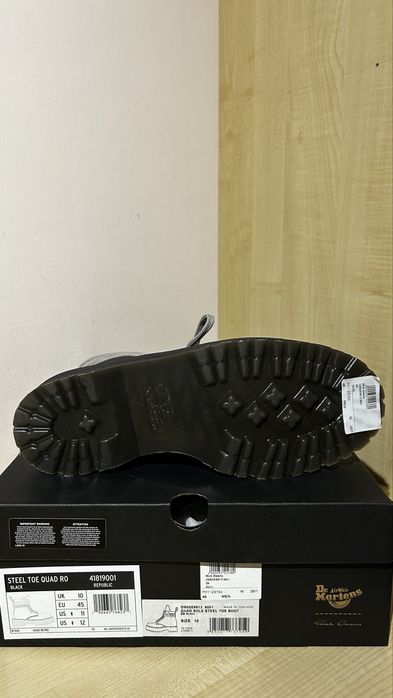 Rick Owens x Dr Martens steel toe quad ro rozmiar 45
