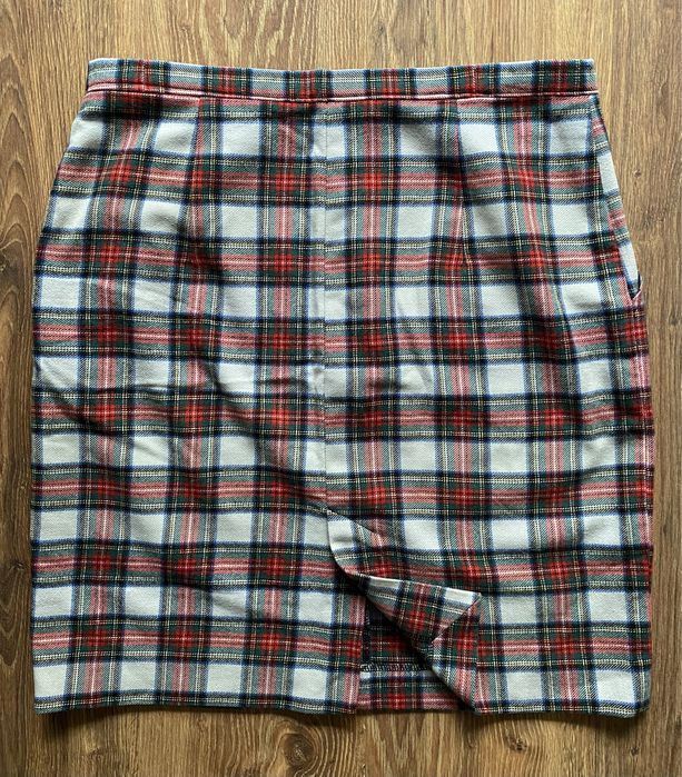 Юбка в клетку шерстяная