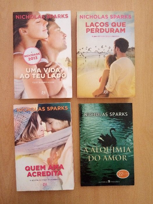 4 Livros de nicholas sparks