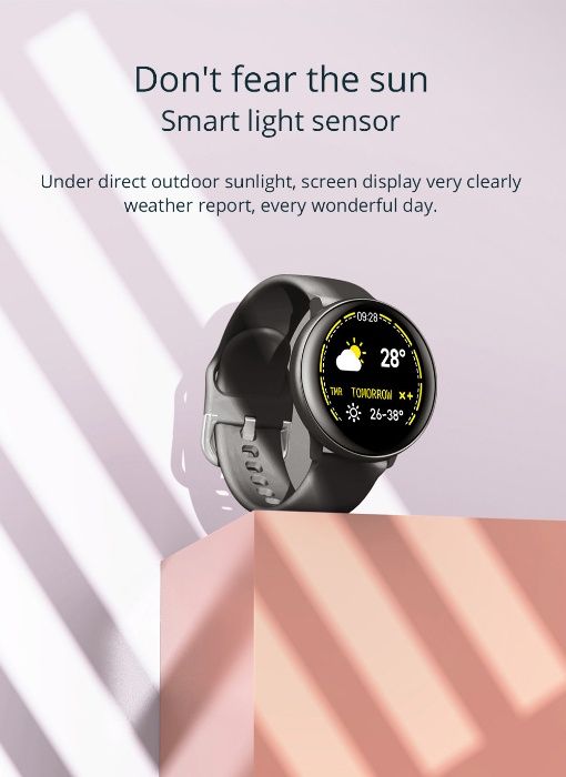Smart Watch COLMI SKY2 inteligentny zegarek IP68 wodoodporny,
