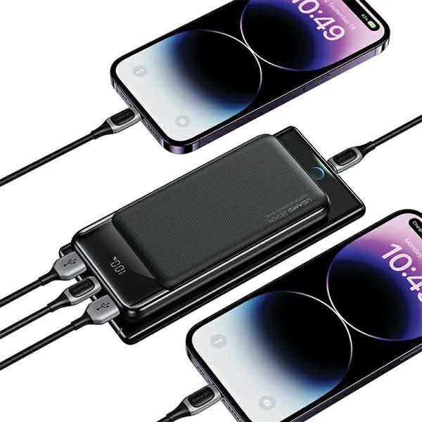 USAMS Powerbank 10000mAh 10W 1C+2Aczarny/black XY Series 10KCD19801