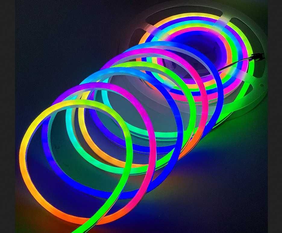 Taśma Led Neon Rgbw+G 5 Kolorów 5 Metrów Wewnątrz Zewnątrz