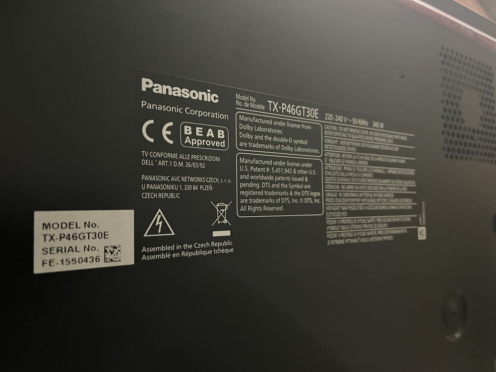 Panasonic TX-P46GT30E