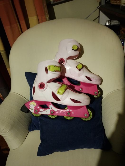 Patins em linha usados