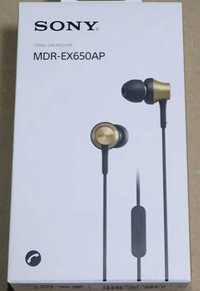 Sony MDR-EX650APT Nowe zapakowane Słuchawki douszne
