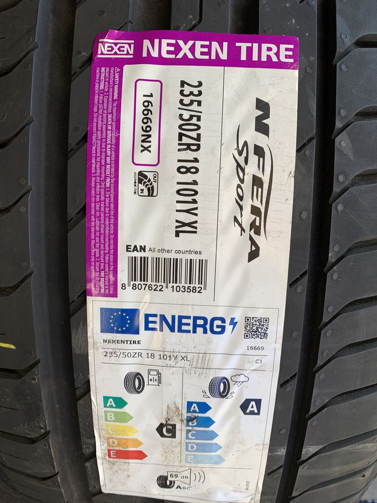 (4шт) нові 235/50R18 Nexen Nfera Sport (101Y XL) літні шини