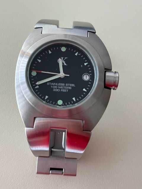 Relógio de coleção Clavin Klein  Stanless Steel  100 Metters