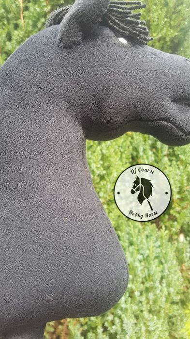 Hobby horse koń na kiju A4 KARY + kantar gratis PROMOCJA!!!