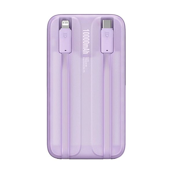 Powerbank Baseus Comet Series z wyświetlaczem 10000mAh 22.5W - fioleto