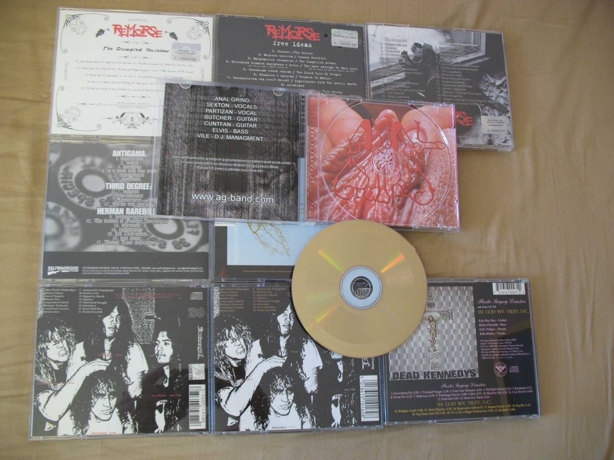 TERRORIZER anal grind THIRD DEGREE dead kennedys REMORSE аудио диск CD