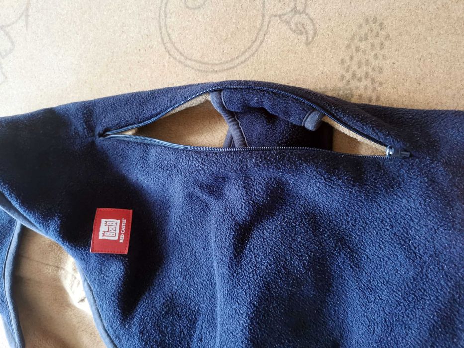 śpiworek, otulacz, rożek polarowy Babynomade Red Castle