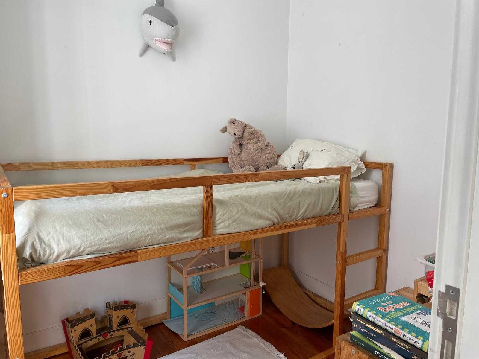 Cama reversível Kura Ikea 90x200 cm