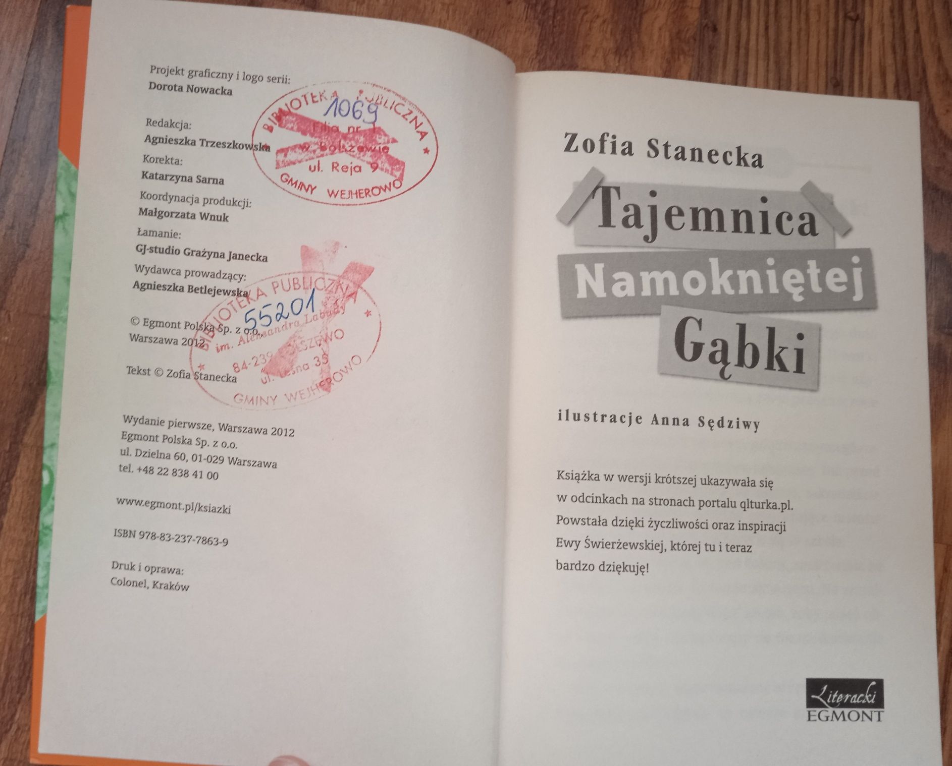 Tajemnica Namokniętej Gąbki, Zofia Stanecka