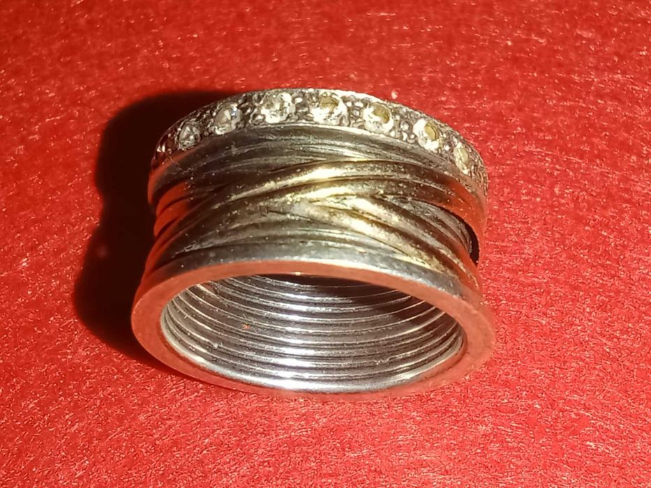 Ouro e Prata Anel de Senhora