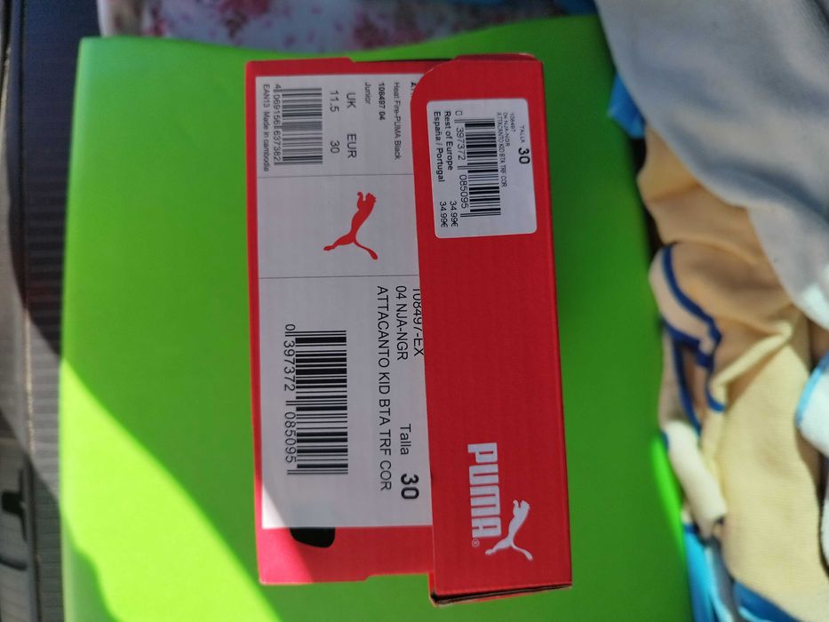 Chuteiras puma novas para sintético para criança