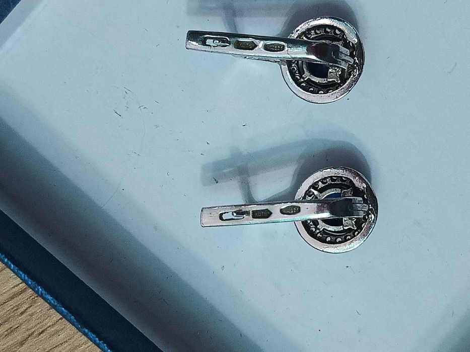 Продам срібні сережки кульчики