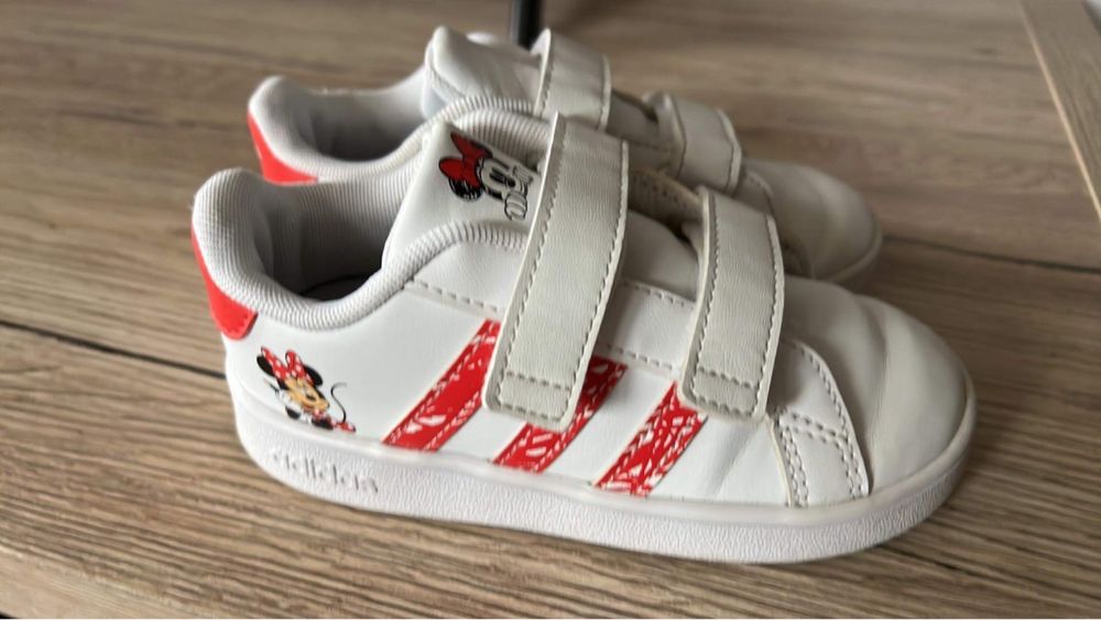 Buty białe dziewczęce Adidas Myszka Minnie r.26