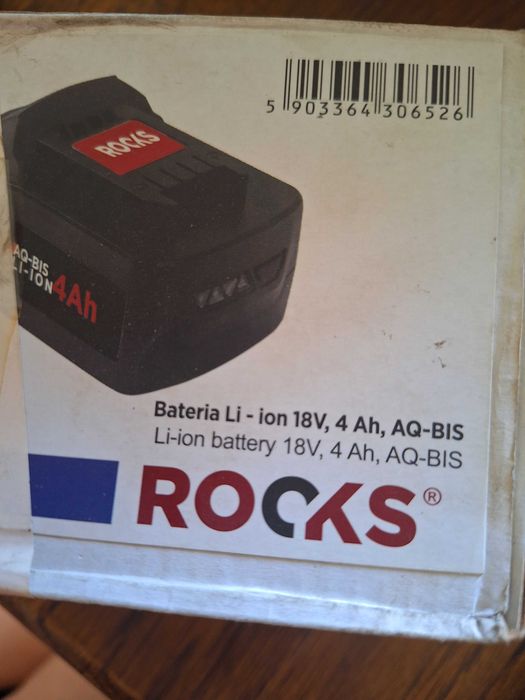2 szt. Rocks Bateria Akumulator 18v aq-bis 4 Ah