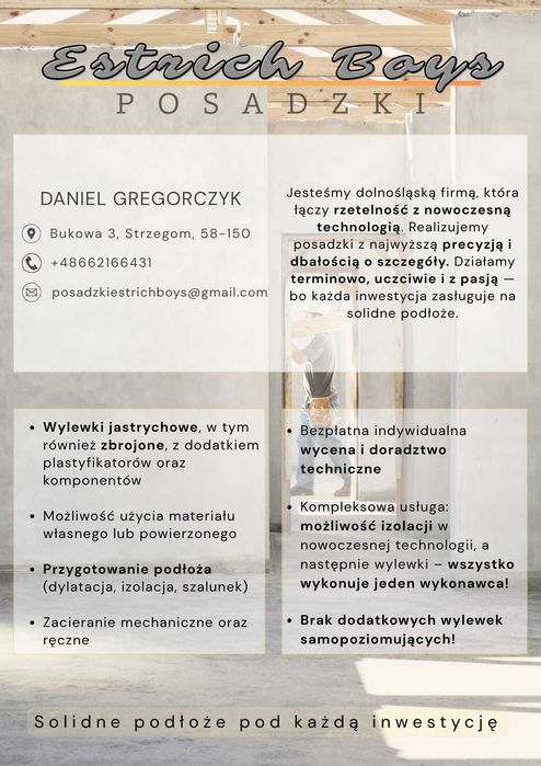 Wylewki jastrychowe izolacje, posadzka, miksokret, styrobeton wylewka