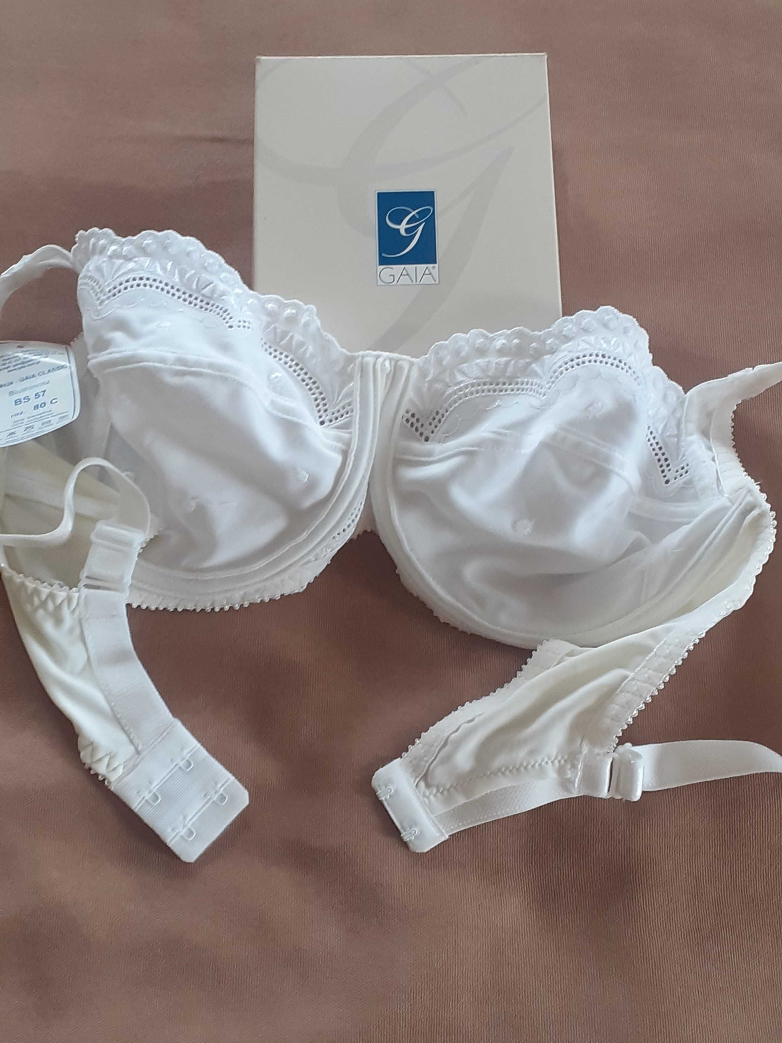 Biustonosz Gaia Clasic 80 C biały - 22 pln.