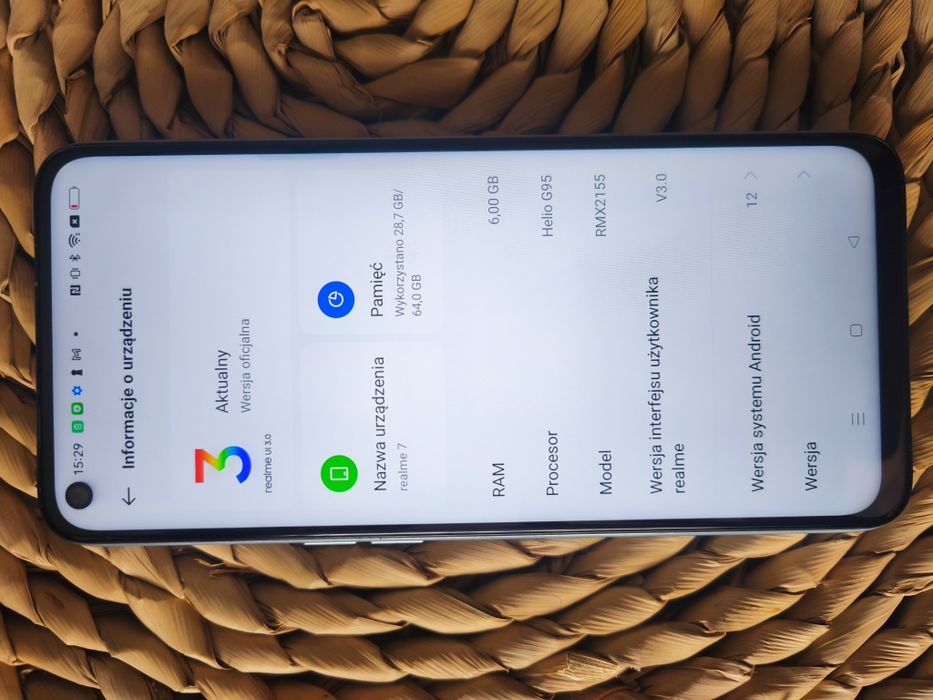 Realme 7 6gb ram 64gb niebieski