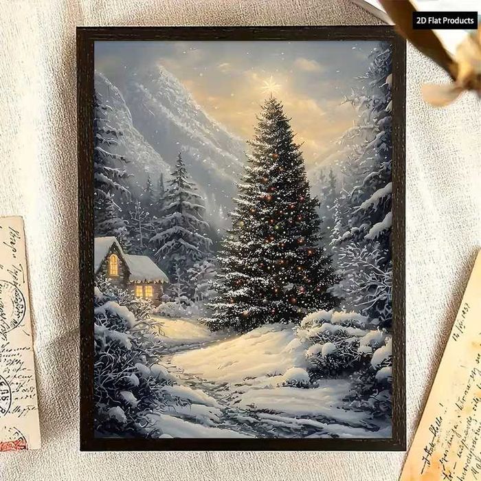 Obraz na Płótnie z Zimowym Krajobrazem