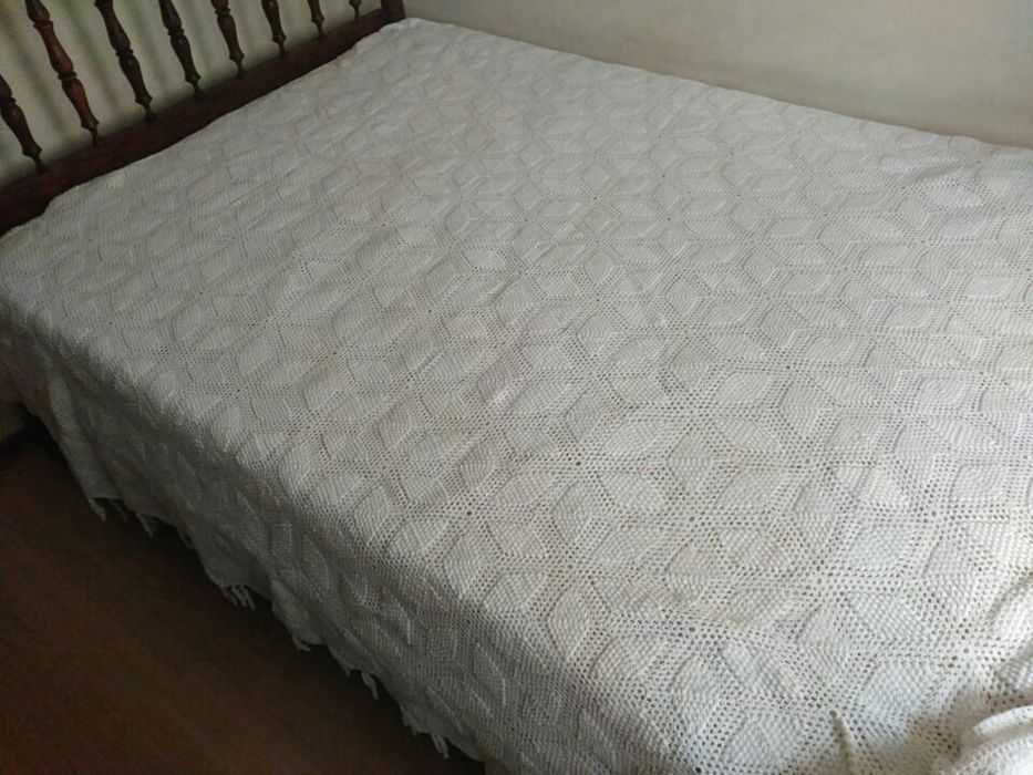 Colcha em croché de algodão