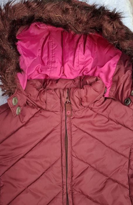 Kurtka h&m 92 bordowa polar ocieplana zimowa