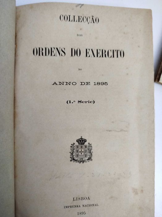 Conjunto 3 Livros Século XIX Ordem do Exército
