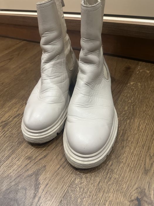 Осінні чоботи челсі шкіряні