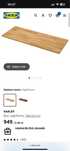 Blat ikea Karlby 246x63,5 dąb drewno fornir