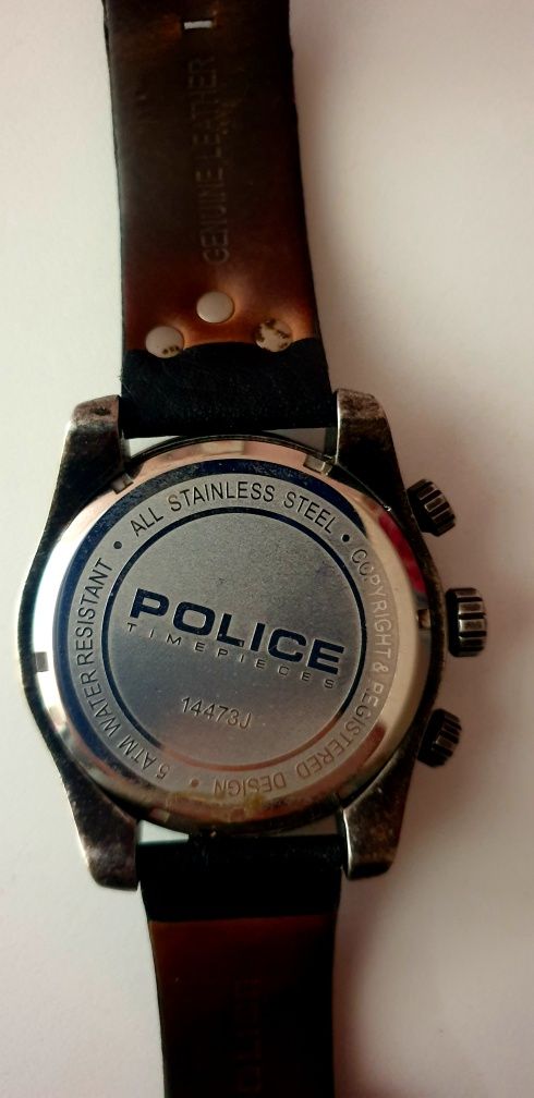 Relógios Police Aço e Couro
