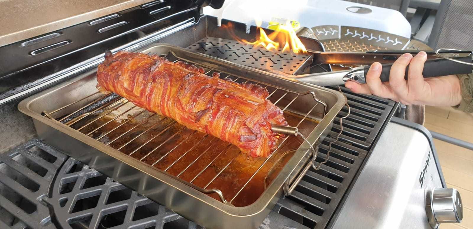 Поддон Подставка под мясо рыбу для гриля Weber духовки копчения
