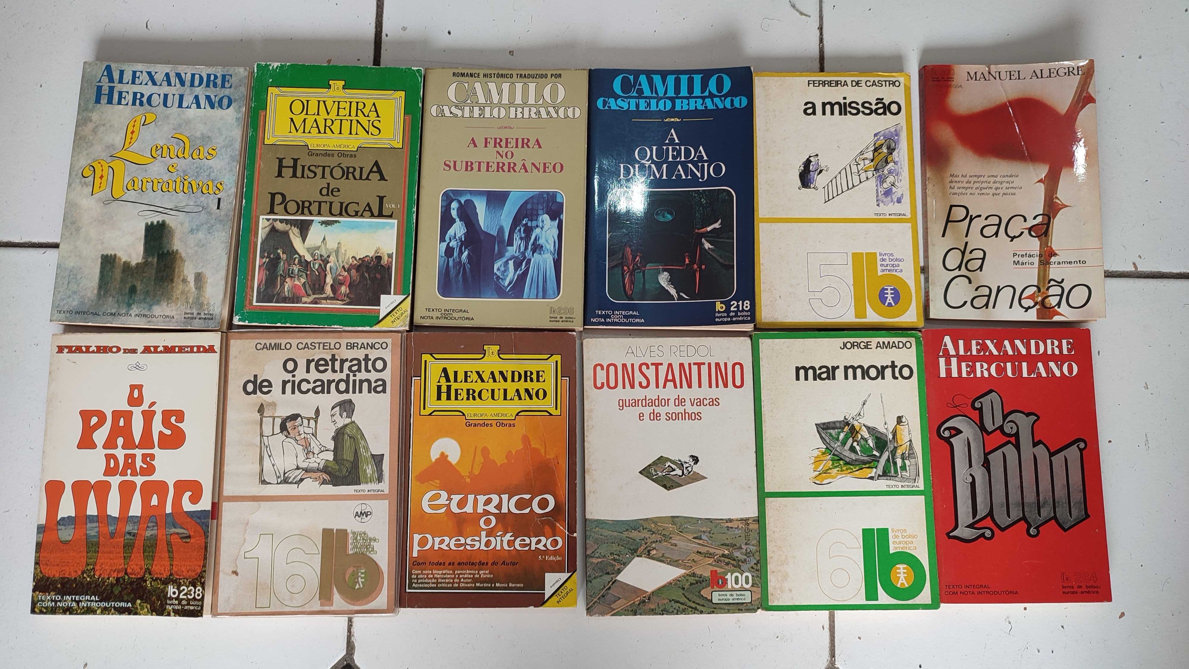 Lote 60 livros literatura Autores Portugueses Edição LIvros Bolso EA